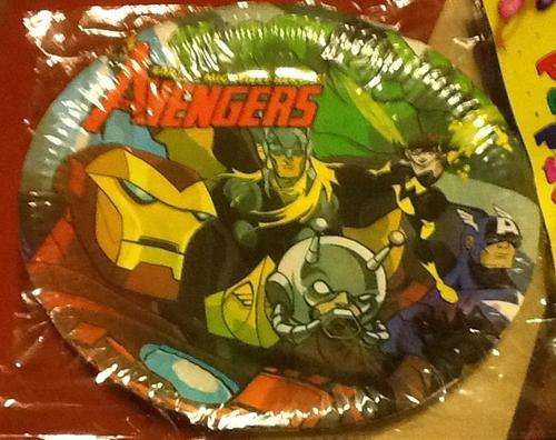 super heroes Avengers heroes kids party- BIG PAPER PLATES (10)