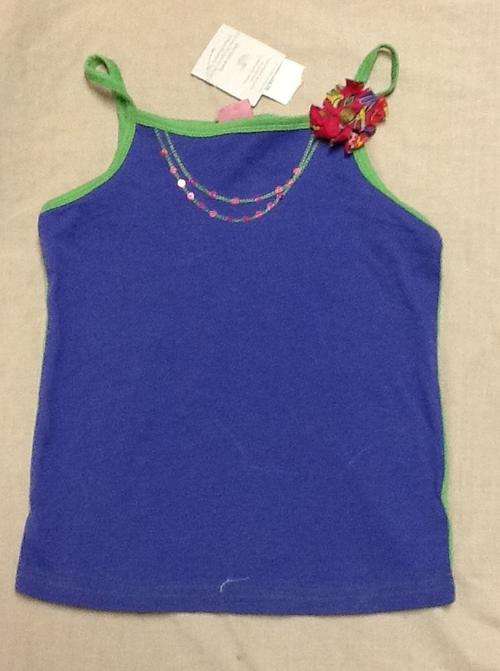 Girls purple vest top -Ackermans - size 6-7