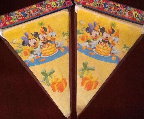 mickey or minnie mouse kids PARTY banner