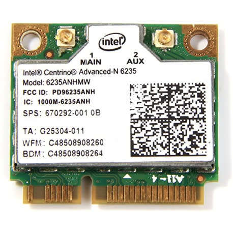 Intel Centrino Advanced-N 6235 Wi-Fi + Bluetooth 4.0 Network Card