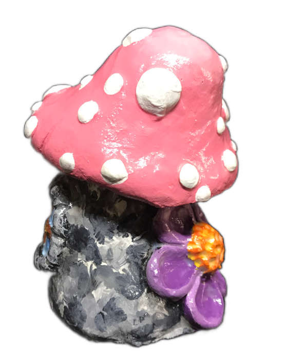 Toadstool Fairy House (Pink)