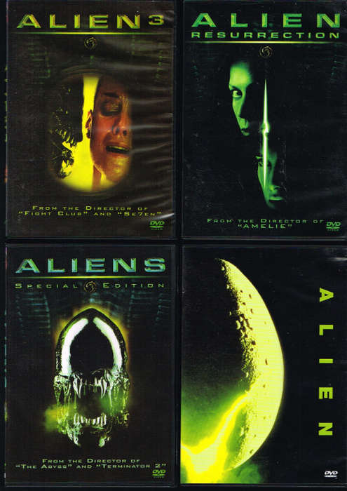 Alien, Aliens, Alien 3 & Alien Resurrection