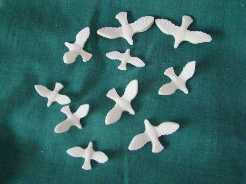 Edible Dove wedding cake decorations