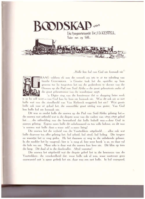 GEDENKBOEK VAN DIE OSSEWATREK 1838-1938
