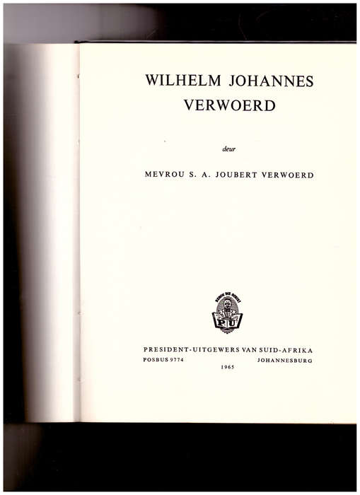 WILHELM JOHANNES VERWOERD
