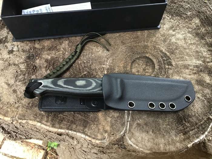 KIZLYAR SUPREME TACTICAL KNIFE MODEL: NIKKI AUS-8 STEEL