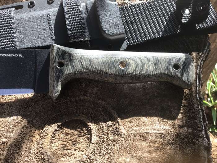 Condor Crotalus Knife 5.5 Carbon Steel Blade, Micarta Handle, Kydex Sheath CKT257-5