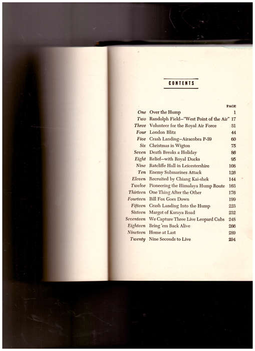WE FLEW WITHOUT GUNS 1/3 LEATHER HARDCOVER, 1 ST ED. 1945