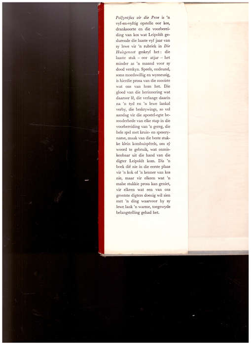 POLFYNTJIES VIR DIE PROE deur C. LOUIS LEIPOLDT 1 STE UITG. 1963