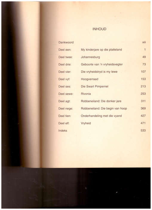 LANG PAD NA VRYHEID 1 STE AFRIKAANSE UITGAWE 2001
