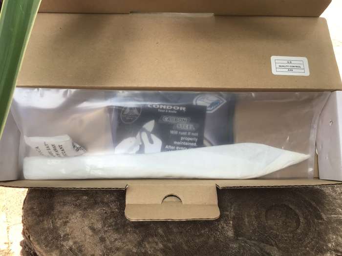 CONDOR DIMISSAL 12 THROWING KNIFE HIGH CARBON STEEL CTK1007