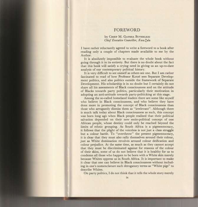 AFRICAN POLITICS IN SOUTH AFRICA 1964-1974 PARTIES AND ISSUES