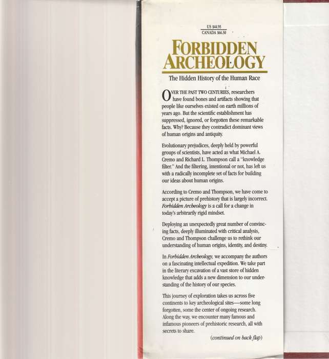 FORBIDDEN ARCHEOLOGY: THE HIDDEN HISTORY OF THE HUMAN RACE