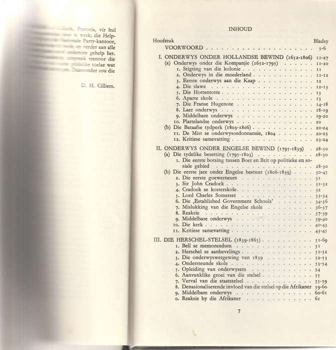 DIE STRYD VAN DIE AFRIKAASSPREKENDE IN KAAPLAND OM SY EIE SKOOL 1652-1939