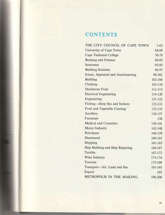 CAPE TOWN`S HUNDRED YEARS OF PROGRESS *SIGNED*