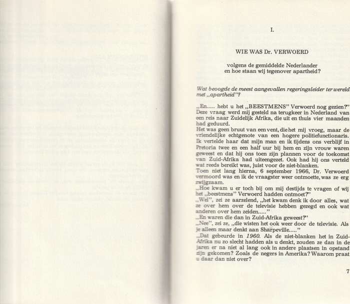 WIE WAS DR. VERWOERD deur MARY POS