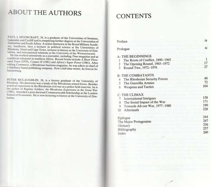 CHIMURENGA! by PAUL MOORCRAFT, THE WAR IN RHODESIA 1965-1980