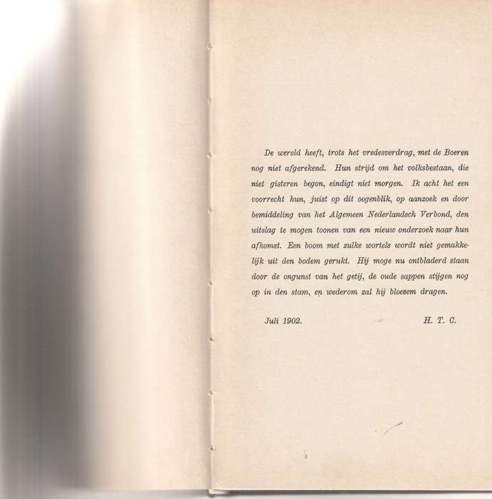 DE AFKOMST DER BOEREN by DR. H.T. COLENBRANDER