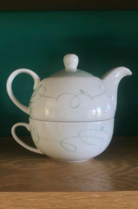 Teapot cup set, tea for one, WOOLWORTHS.
