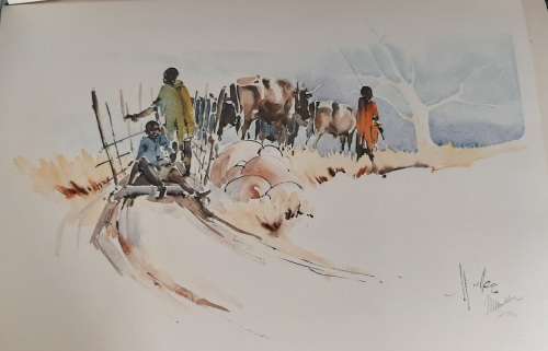 The Place of the Ox - Wallace Hulley - Lithograph