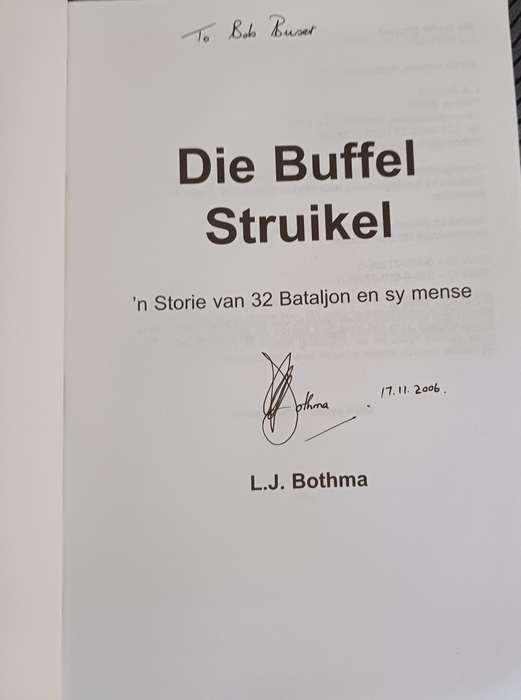 Die Buffel Struikel - signed -L.J.Bothma