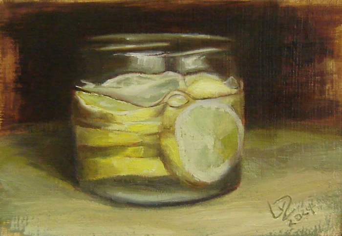 Lemon in honey