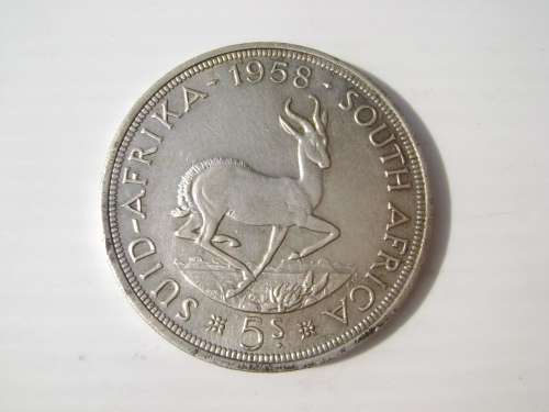 SAU  5 Shillings  1958  (High Grade)