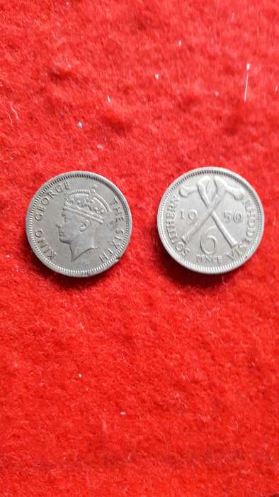 Southern Rhodesia  6 pence 1950