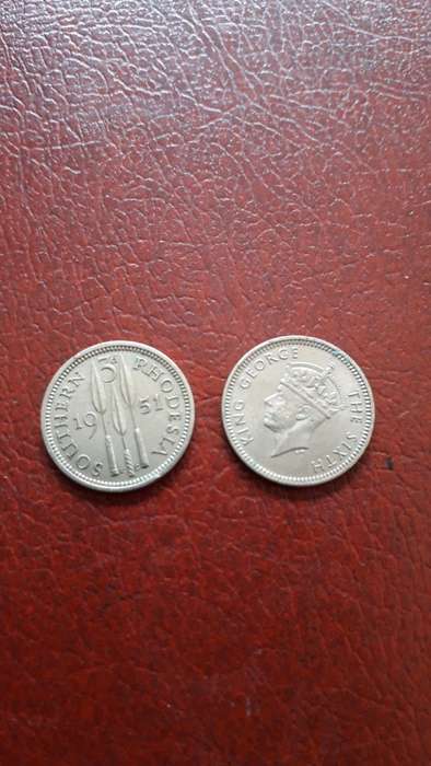Southern Rhodesia   3 pence  1951