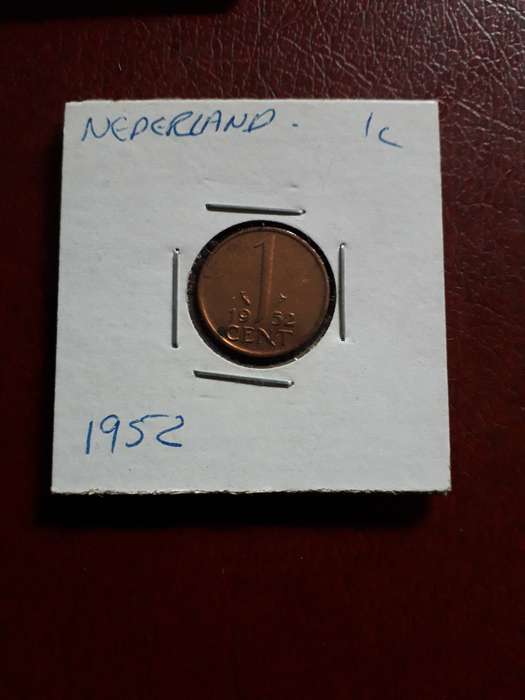 Netherlands  1 cent  1952