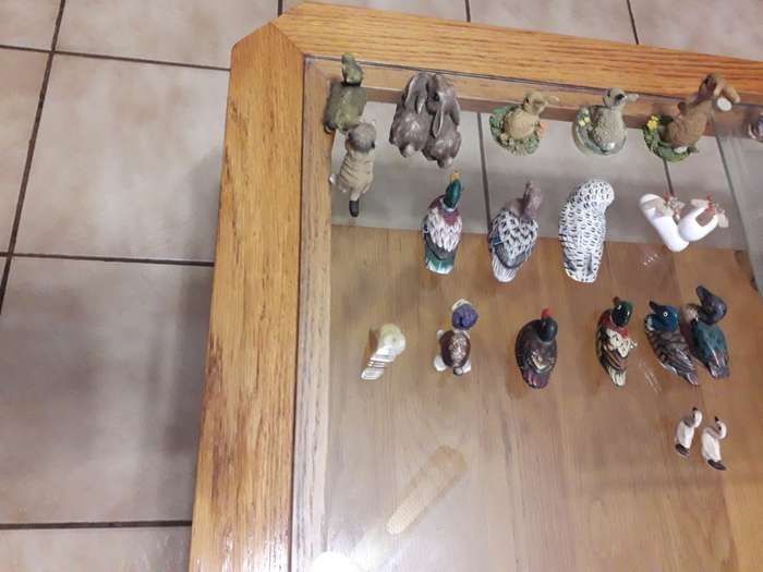 Combination figurines combo  18x  (wood / plastic / porcelain)