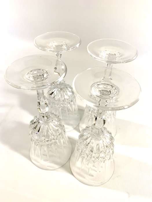 Glass Platter and Drinking Glasses