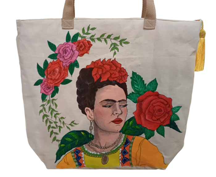 Frida III Lady Canvas Tote Bag