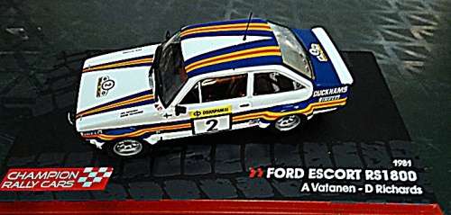 Champion Rally Cars Ford Escort RS1800 A Vatanen & D Richards 1/32 (in Original Box)
