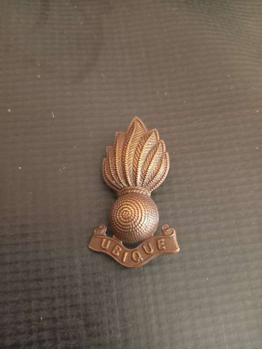 British Royal Engineers Collar Badge. See description