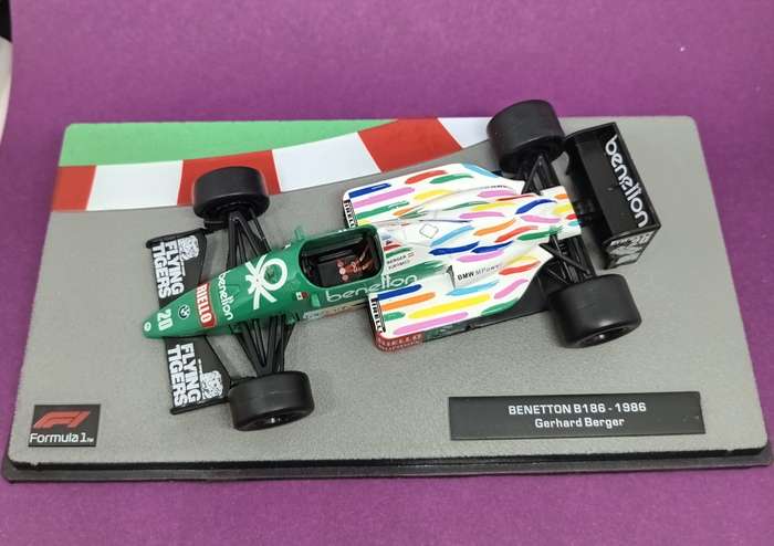 Benneton B186 die-cast model car - 1986 - Gerhard Berger - scale 1/43