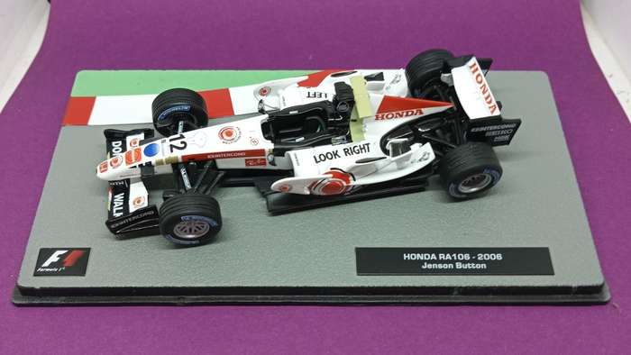 Honda RA106 die-cast model car - 2006 - Jenson Button - scale 1/43