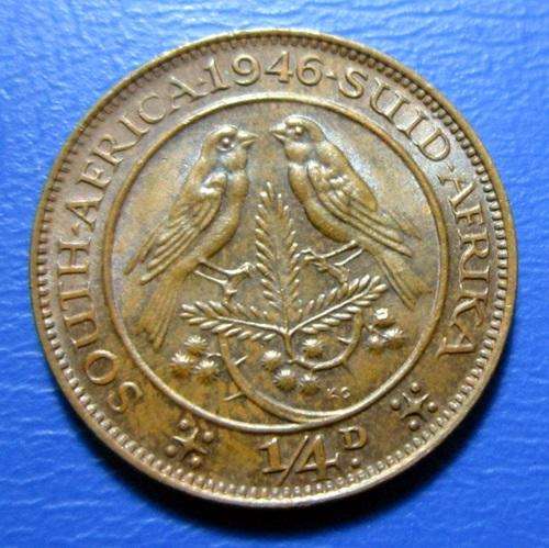 ## 1946 Suid Afrika 1/4 Penny/Farthing ** Hern's UNC Value R275 ##