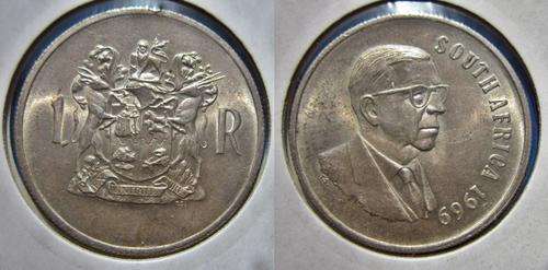 ## UNC 1969 South Africa English Silver R1 ##