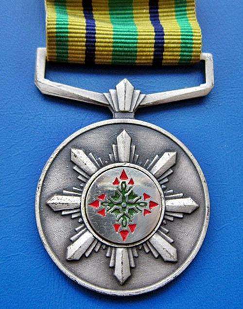 ## SADF Police Star for Faithful Service ** Silver ##