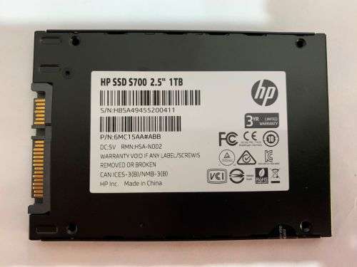 HP 1TB 25` LAPTOP SSD