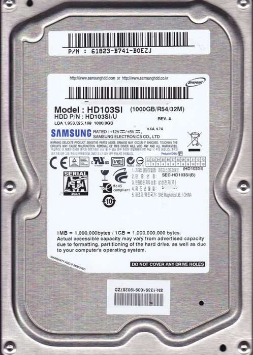 Samsung 1TB Desktop HDD