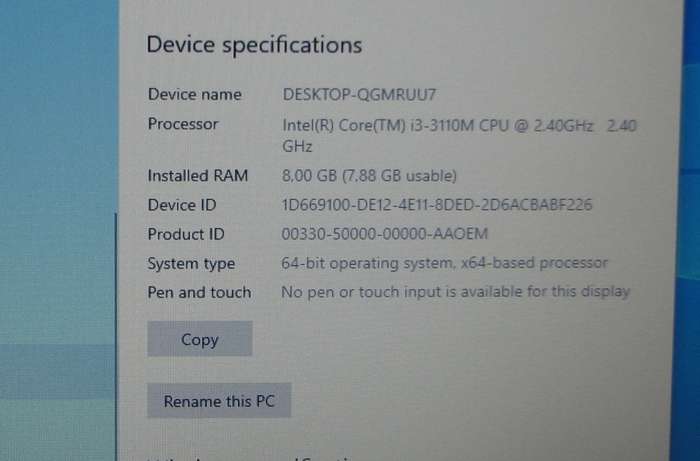 HP Pro Book 4540s Core i3 3110M 240GB SSD 8GB RAM Win 10 Pro *READ DESCRIPTION*