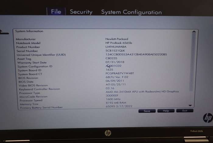HP ProBook 6565b AMD A6 240GB SSD 8GB RAM Windows 10 Pro *RE-LIST NON PAYMENT*