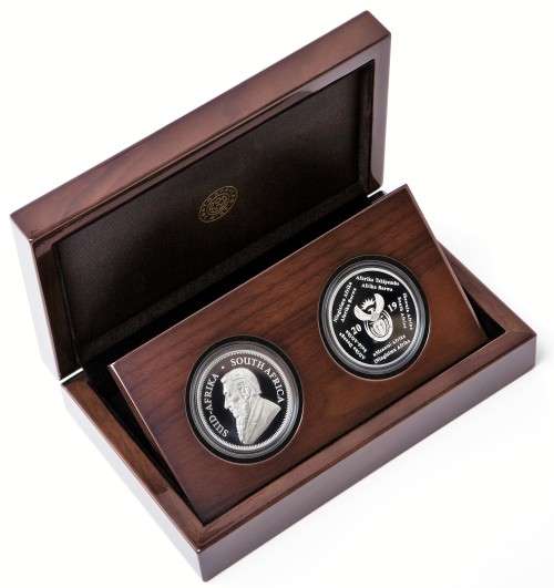 Brand New - 2019 Privy Mark Krugerrand and Crown 1969 South African Polymer on the moon- # 500 Mint