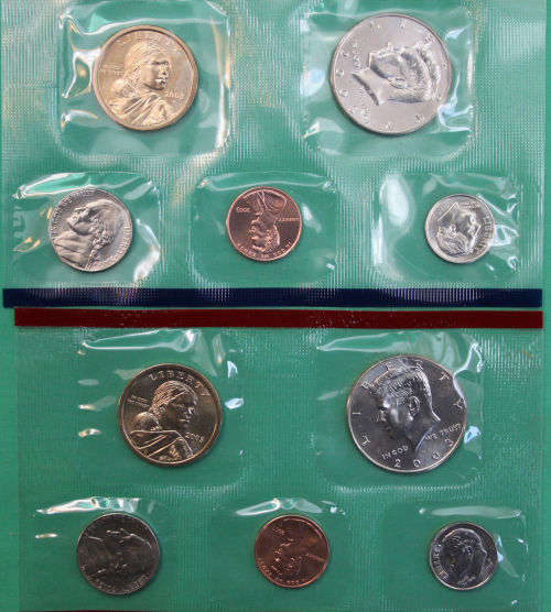 2003 Philadelphia and Denver US Mint Uncirculated 20 Coin BU Set