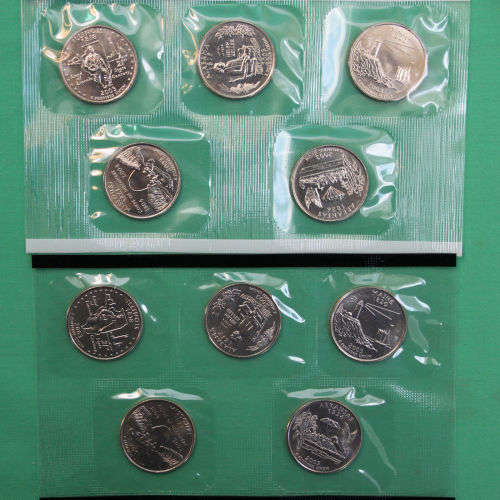 2003 Philadelphia and Denver US Mint Uncirculated 20 Coin BU Set