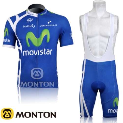 2011 Movistar bike cycling clothing jersey bib shorts