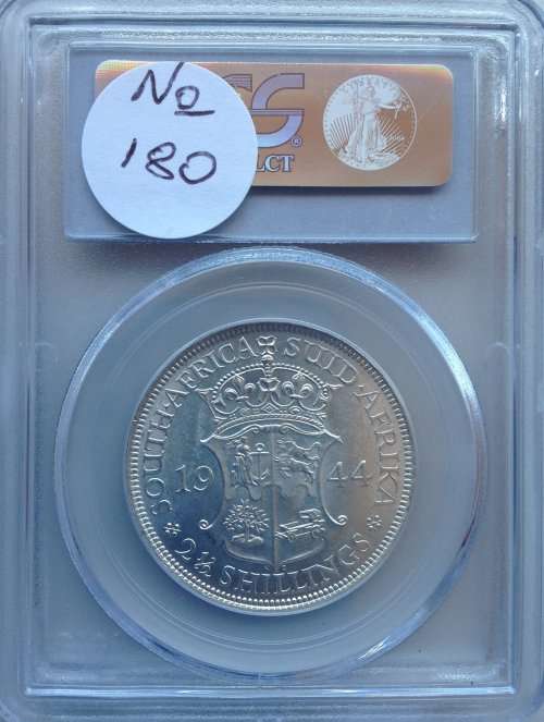 1944 2 ½ S (HALFCROWN) - PCGS GRADED - MS63