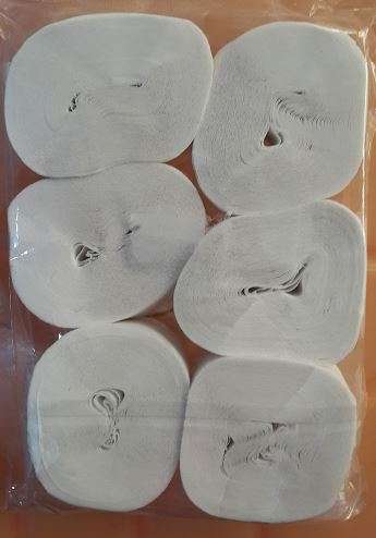 White Streamers- 6 per pack